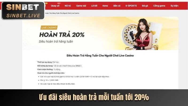 Điều khoản và điều kiện chương trình hoàn trả U888